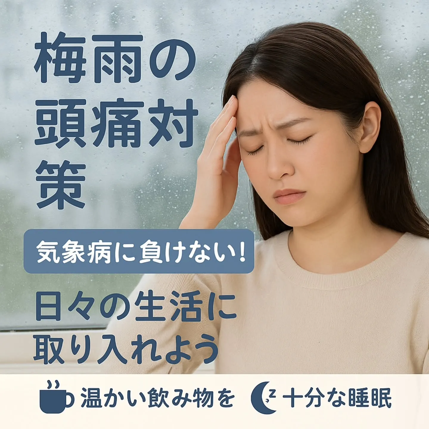 ☔梅雨の頭痛・冷えに悩んでいませんか？
