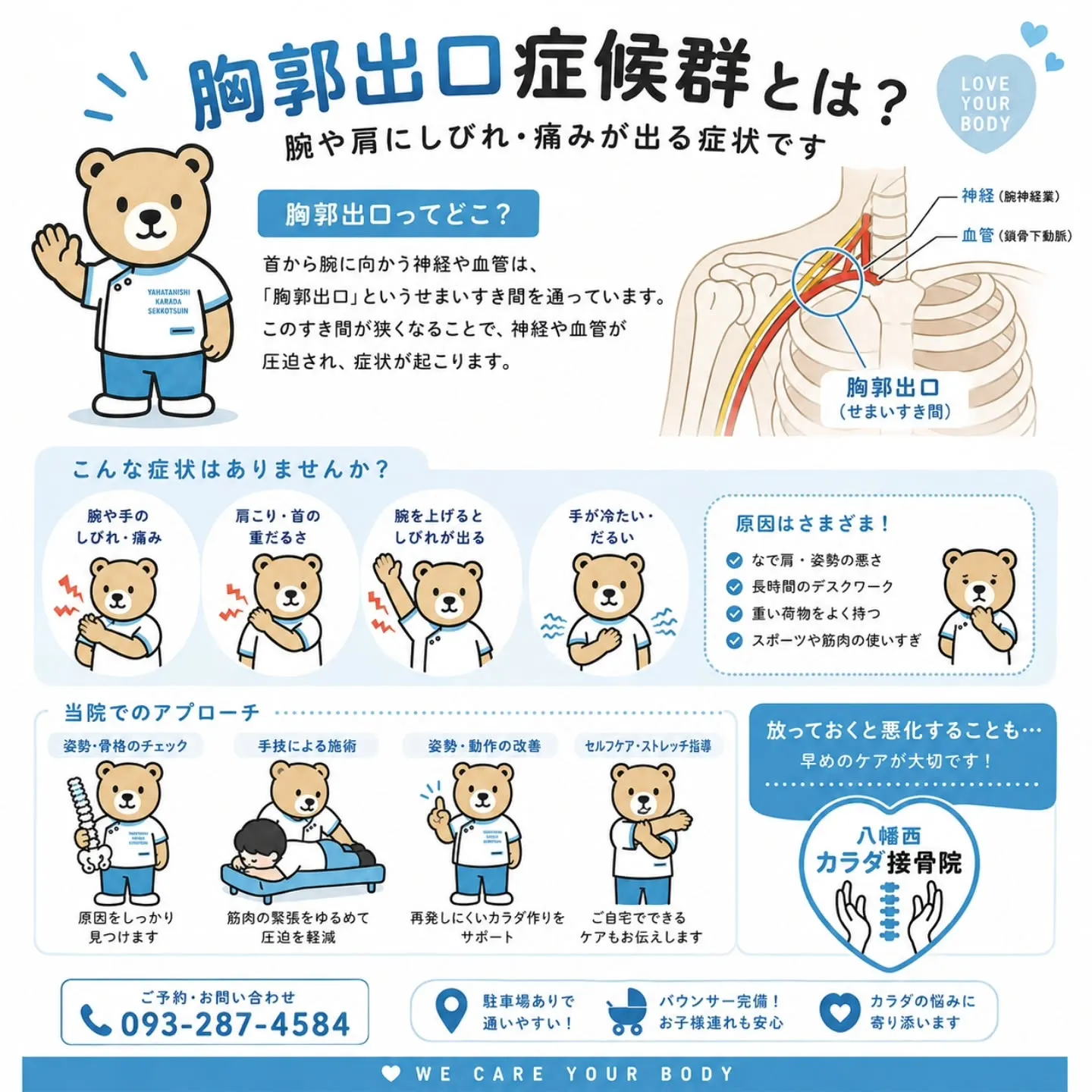 腕や手のしびれ…その原因は「胸郭出口症候群」かもしれません