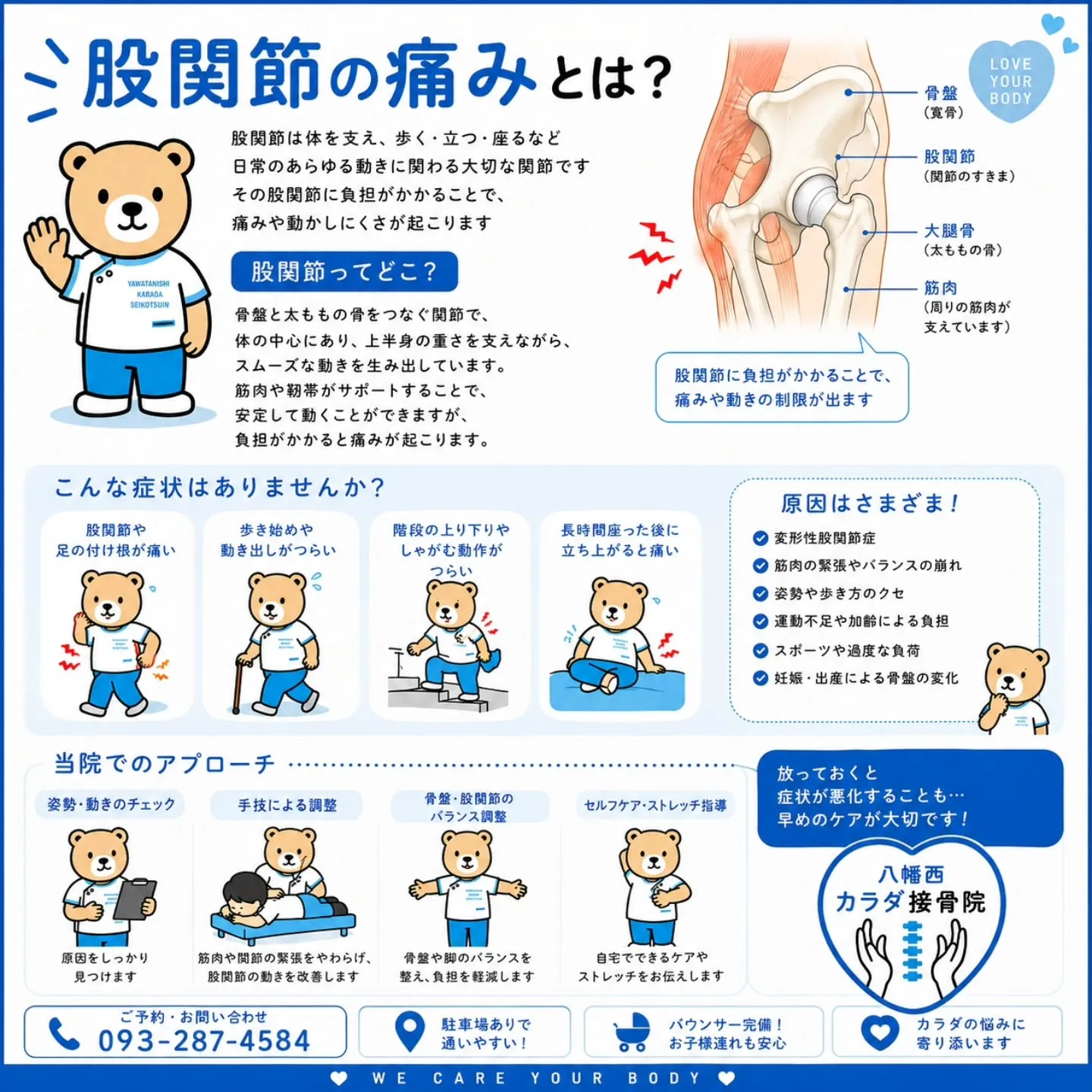 【股関節の痛み、そのままにしていませんか？】